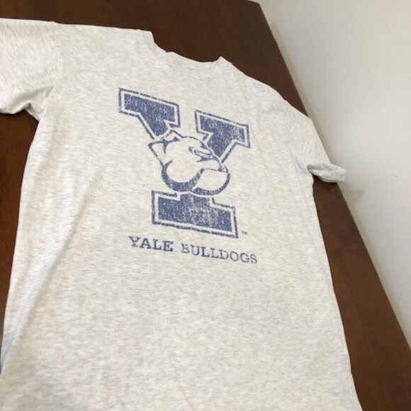 Yale University Bulldog Cotton Relaxed Boyfriend Tee Size S/P - Picture 8 of 11